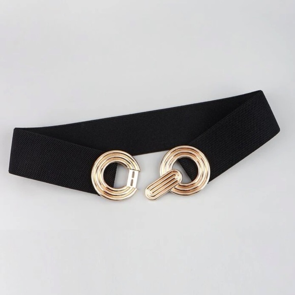 Boho elastic waist buckle belt - Picture 3 of 7